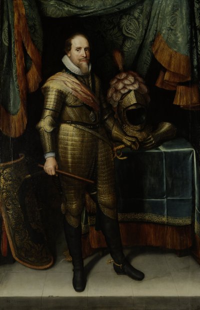 Portret van Maurits van Nassau, Prins van Oranje (1567-1625) door Michiel Jansz van Mierevelt